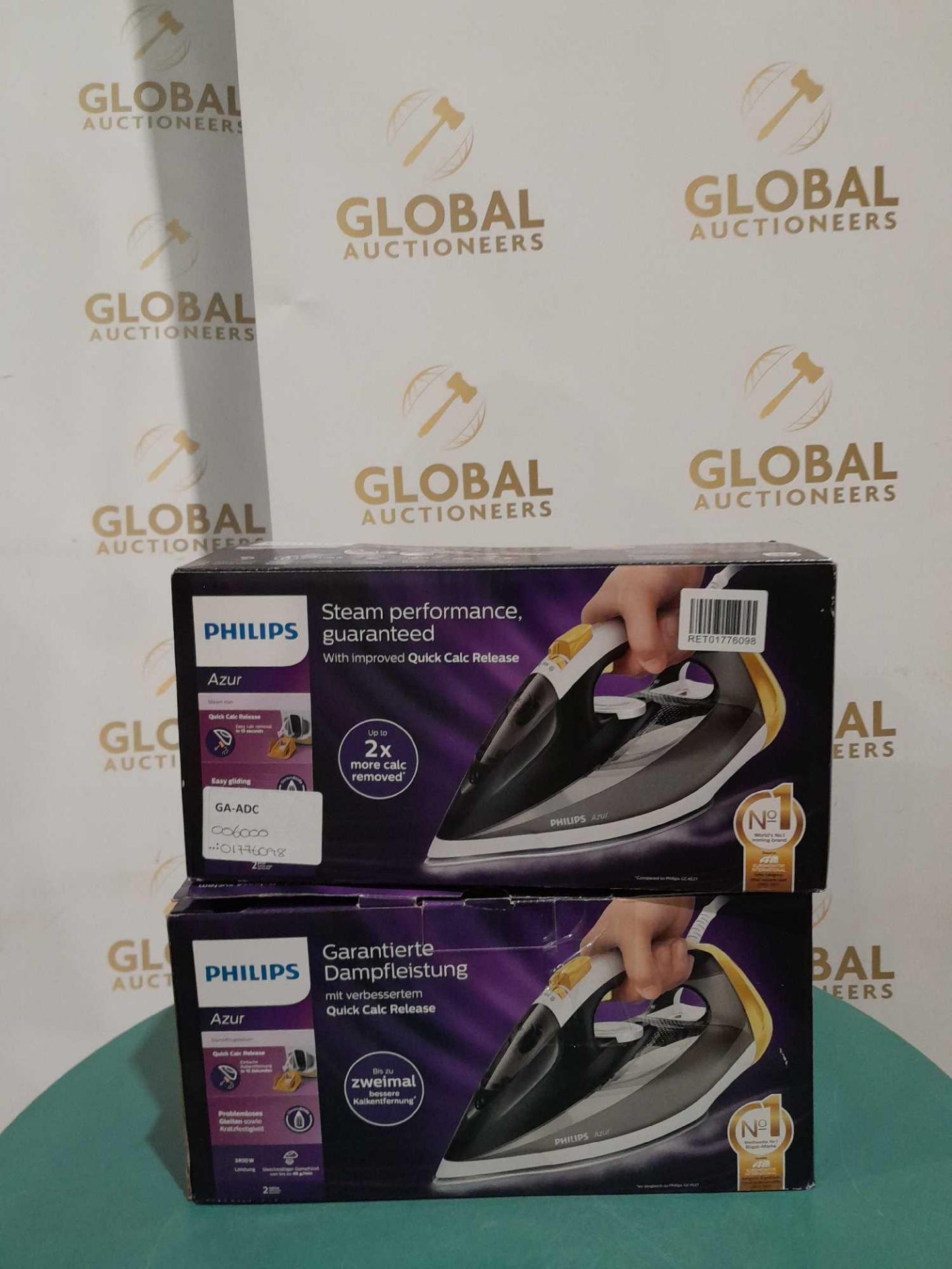 RRP £120 Lot To Contain X2 Boxed Philips Azur Steam Irons - Image 2 of 2