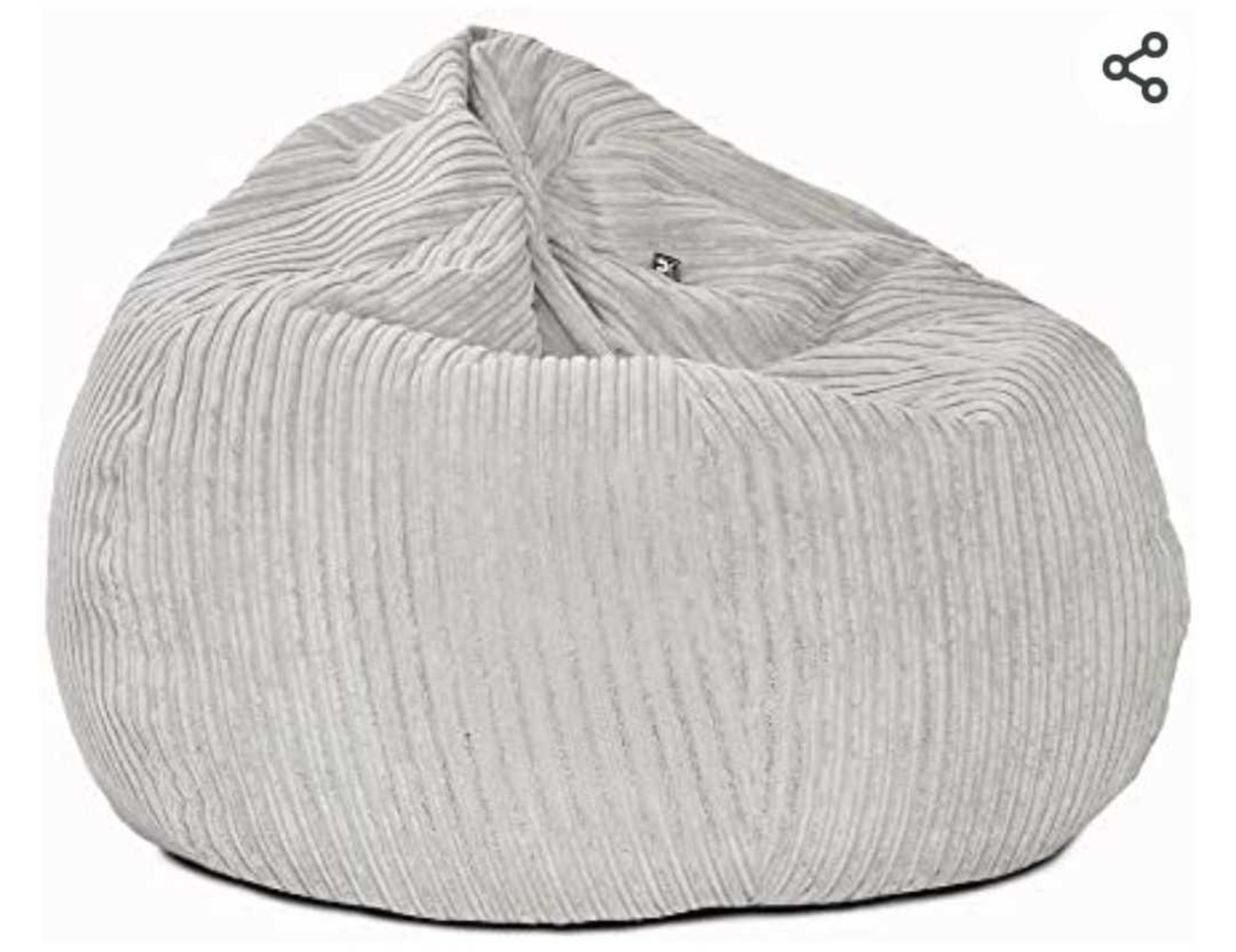 RRP £160 Bagged Rucomfy Bean Bag In Grey