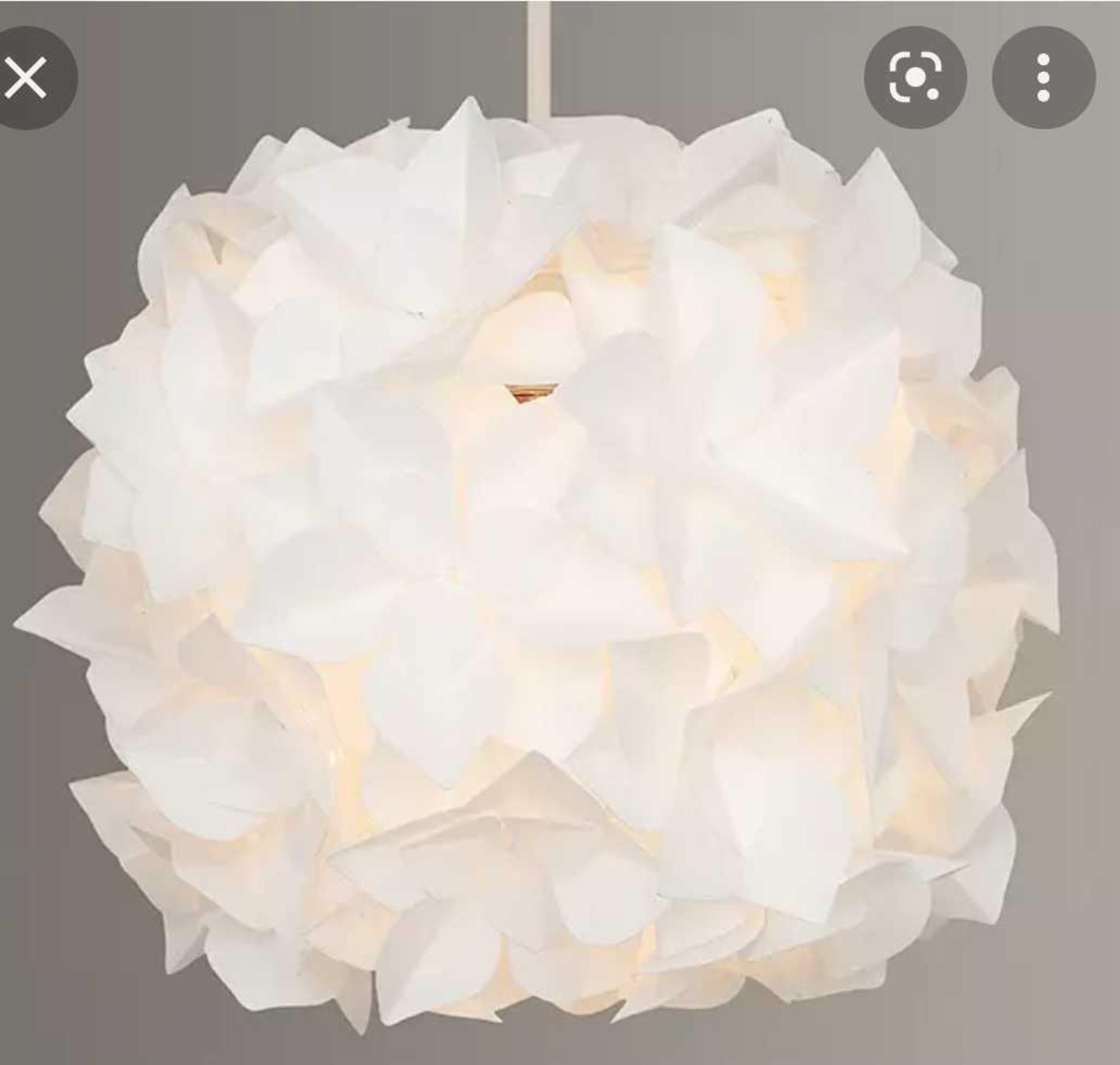 RRP £170 Lot To Contain X5 Items, Lotus Pendant Shade, Beaded Light Shade, X2 Celano Table Lamps, 4