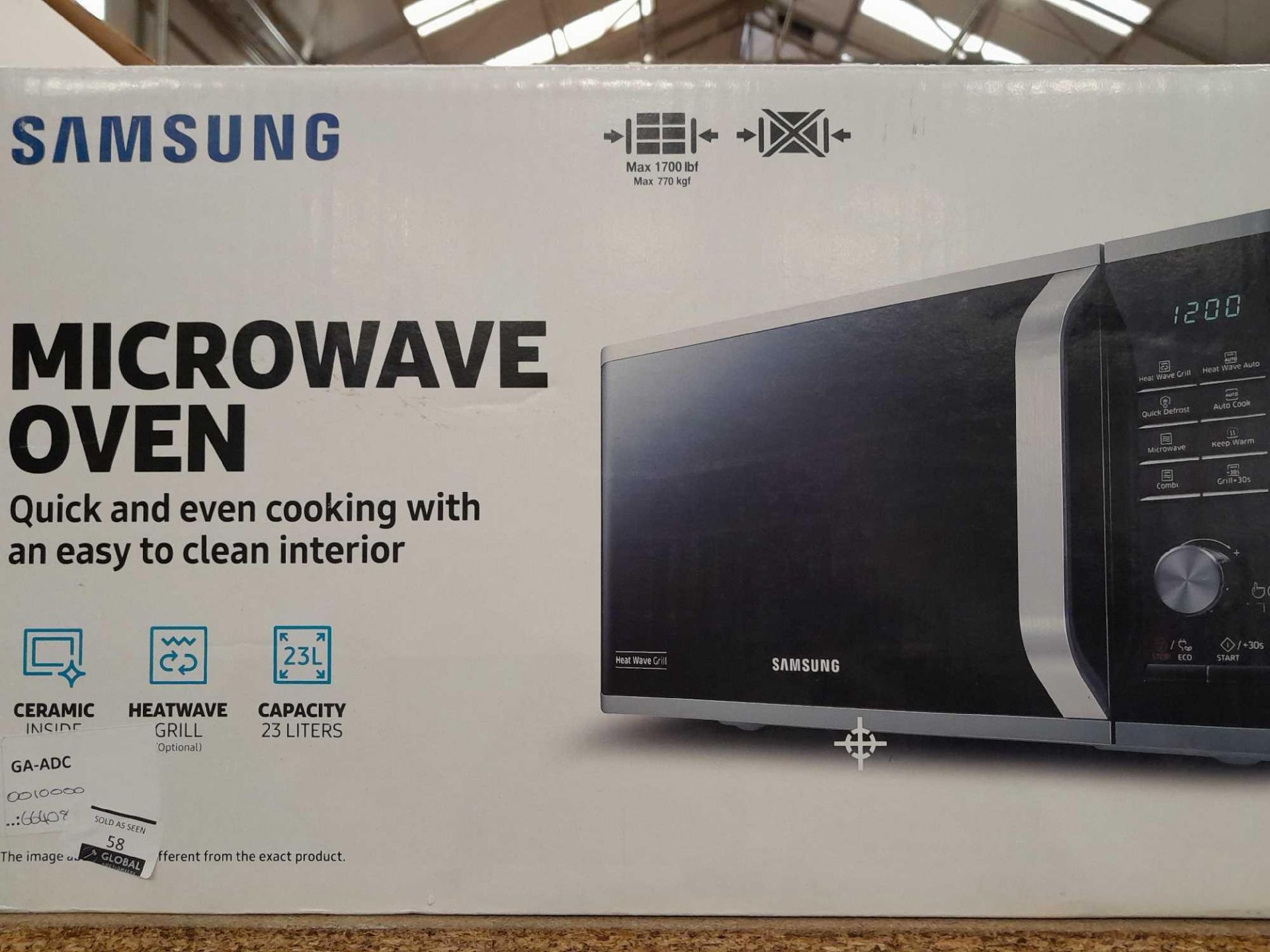 RRP £100 Boxed Samsung Microwave Oven - Image 2 of 2