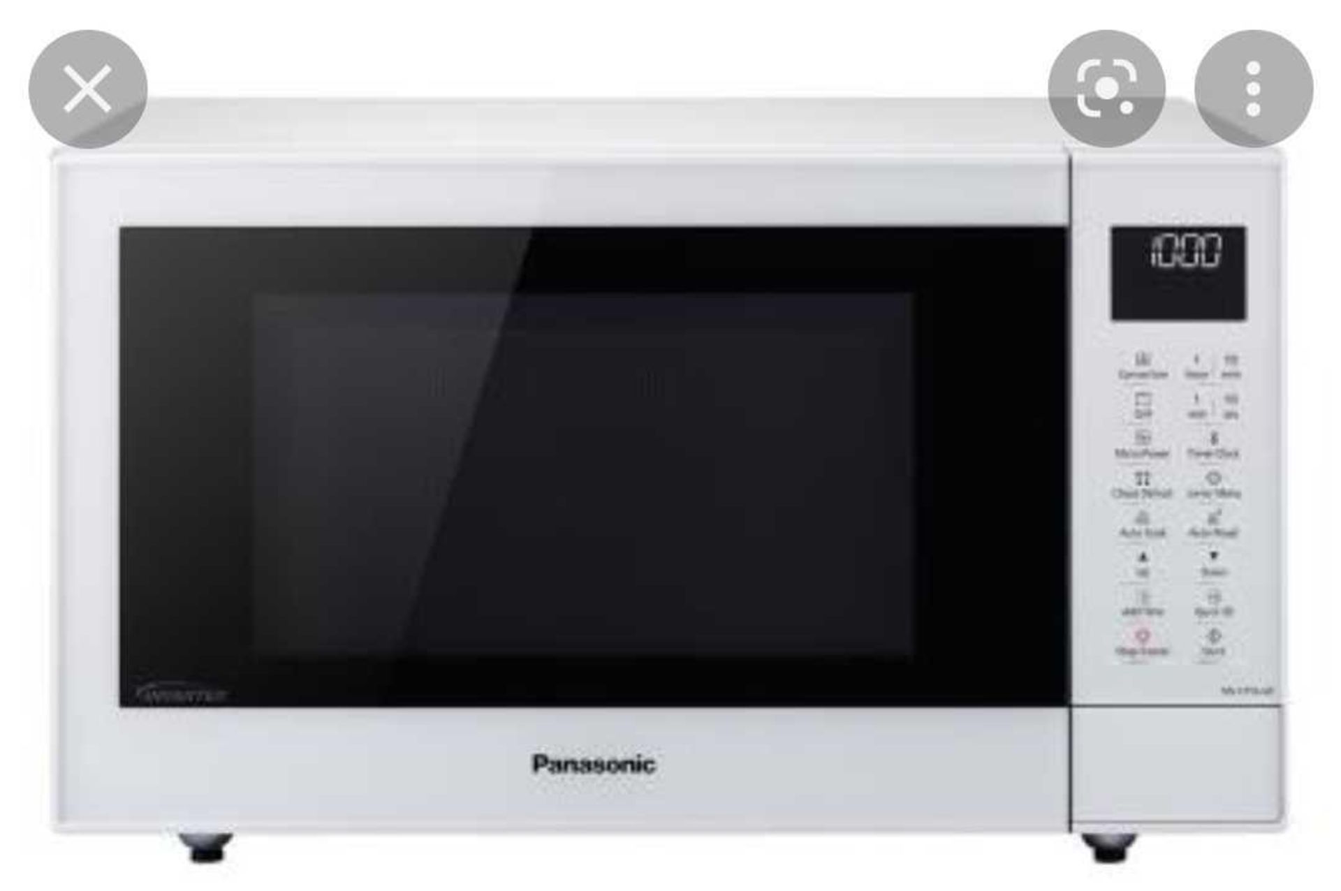 RRP £220 Boxed Panasonic Nn-Ct55Jw White Convection Grill Microwave Oven