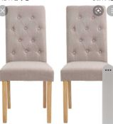 RRP £150 Boxed Plattekill Upholstered Dining Chair Set