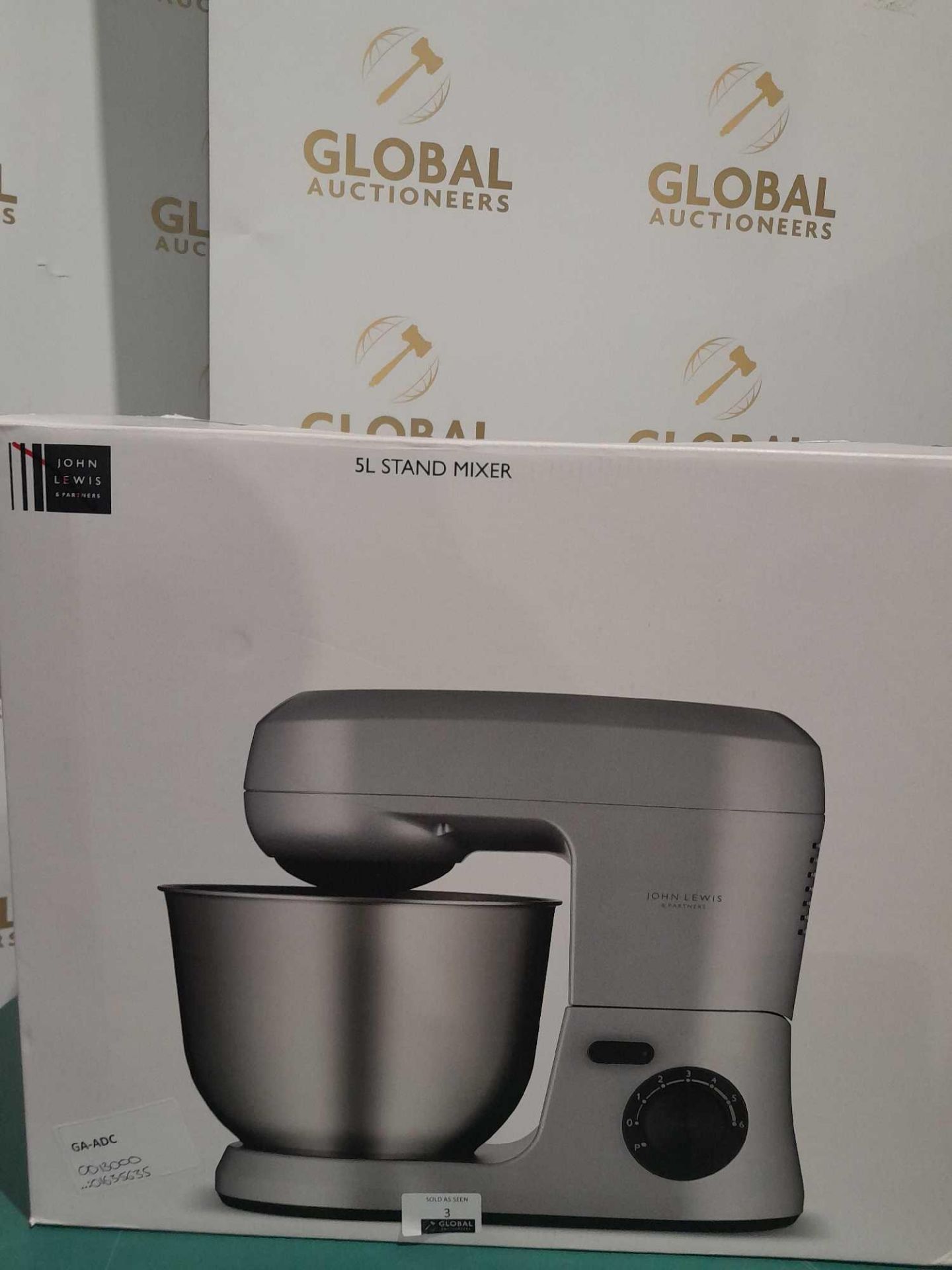 RRP £130 Boxed John Lewis 5L Stand Mixer - Image 2 of 2