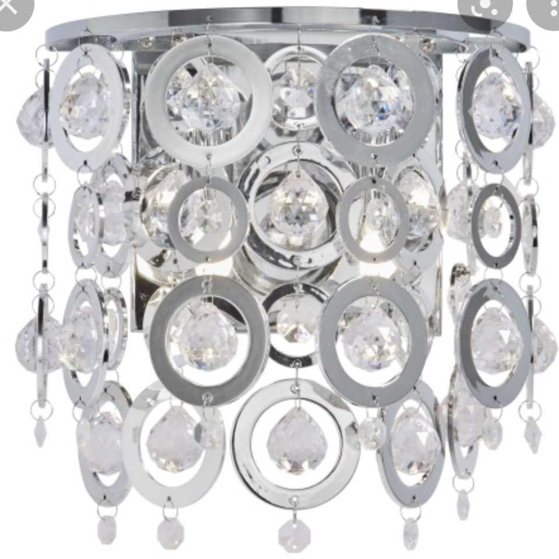 RRP £220 Lot To Contain X5 Items, Briggs Pendant Lamp, Leah Halo Fitted Ceiling Light, X2 Nova 2 Lig