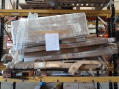 RRP £1,200 pallet to contain assorted items such as tables, bed base, and more.