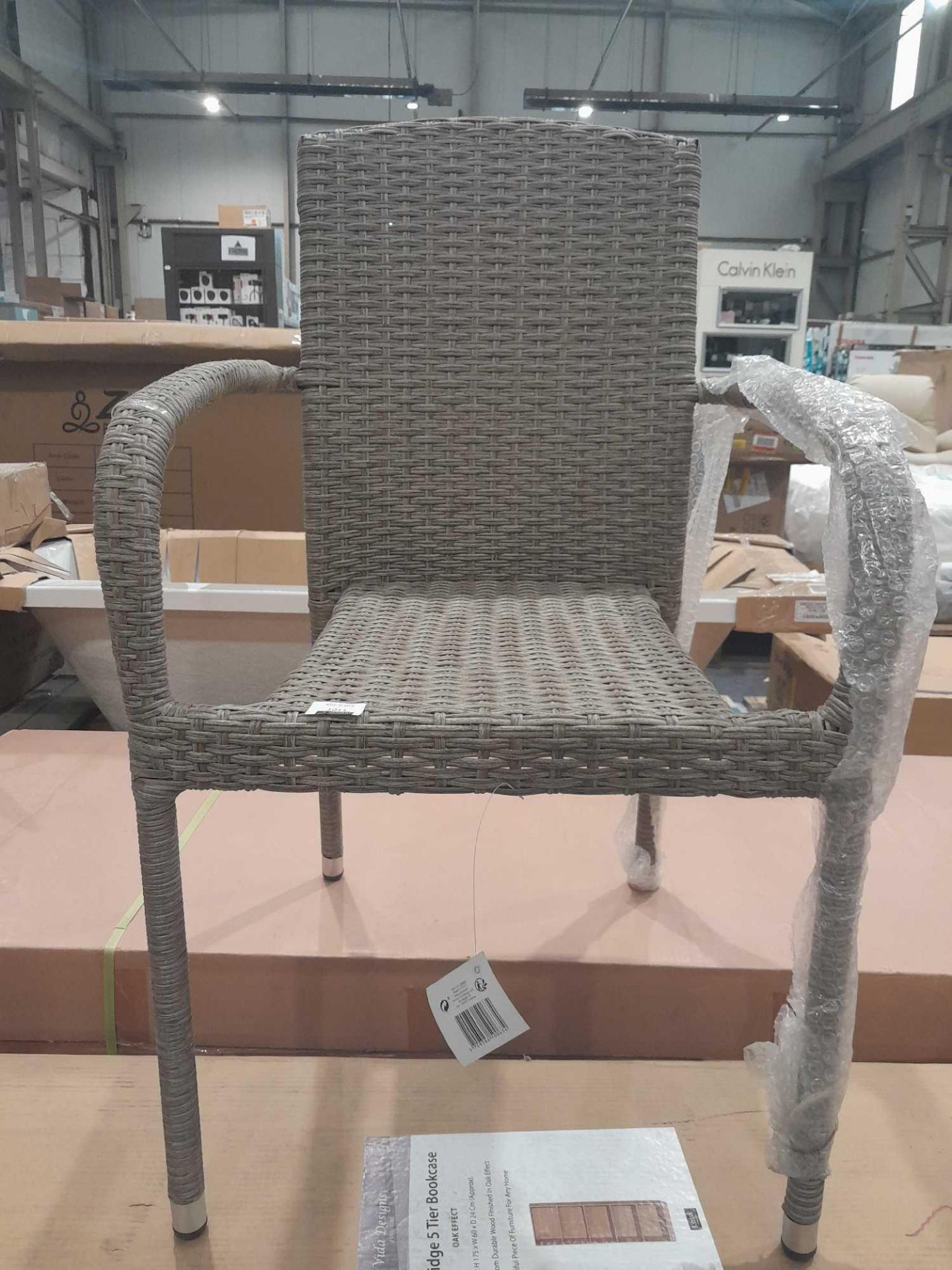 RRP £80 Outfit Grey Rattan Outdoor Chair - Image 4 of 4