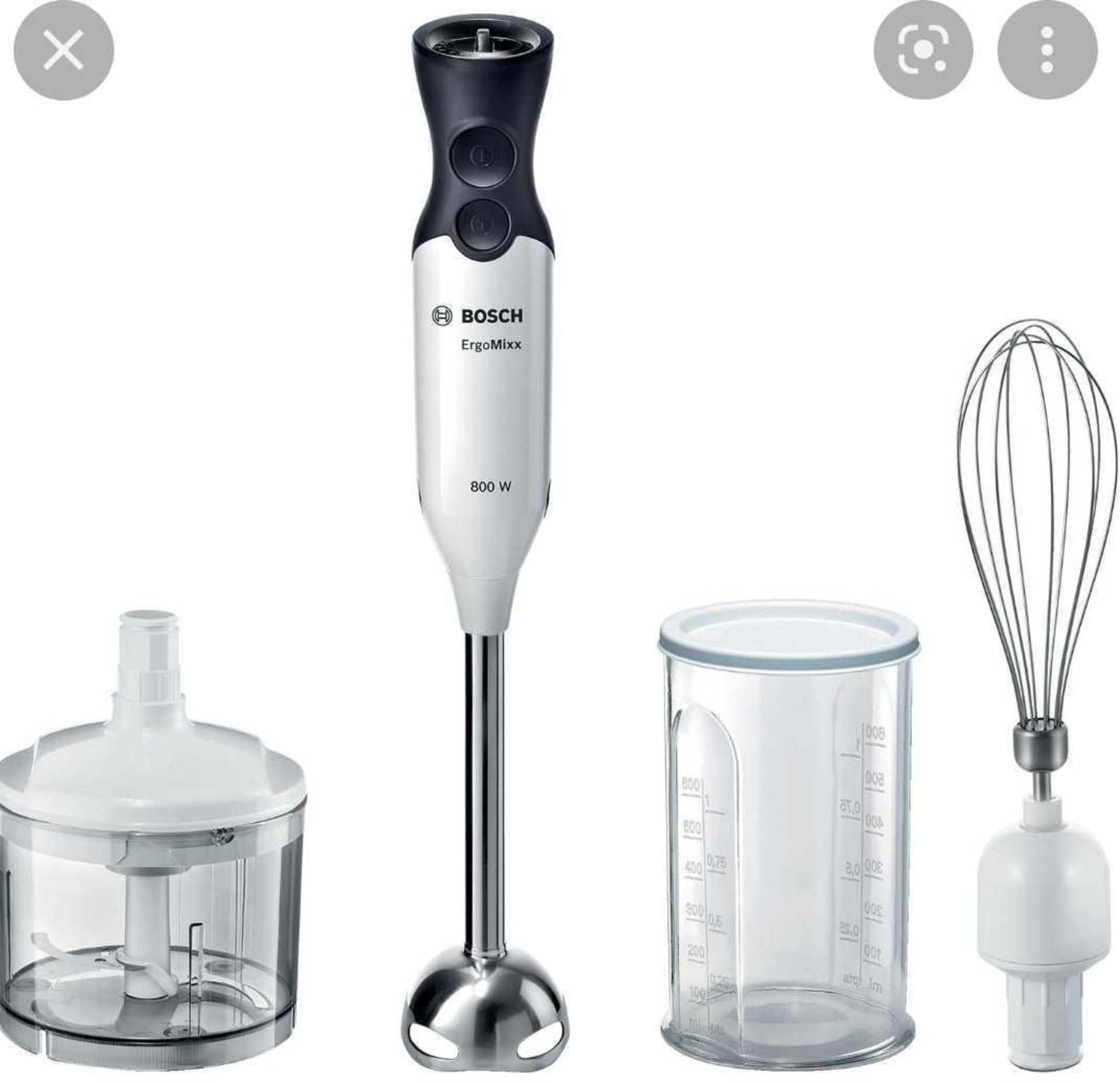 RRP £110 Lot To Contain X2 Items, Bosch 800W Ergomixx, Bosch Hand Blender - Image 2 of 4