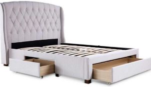 RRP £300 Boxed Elise Platform Bed Frame King-size