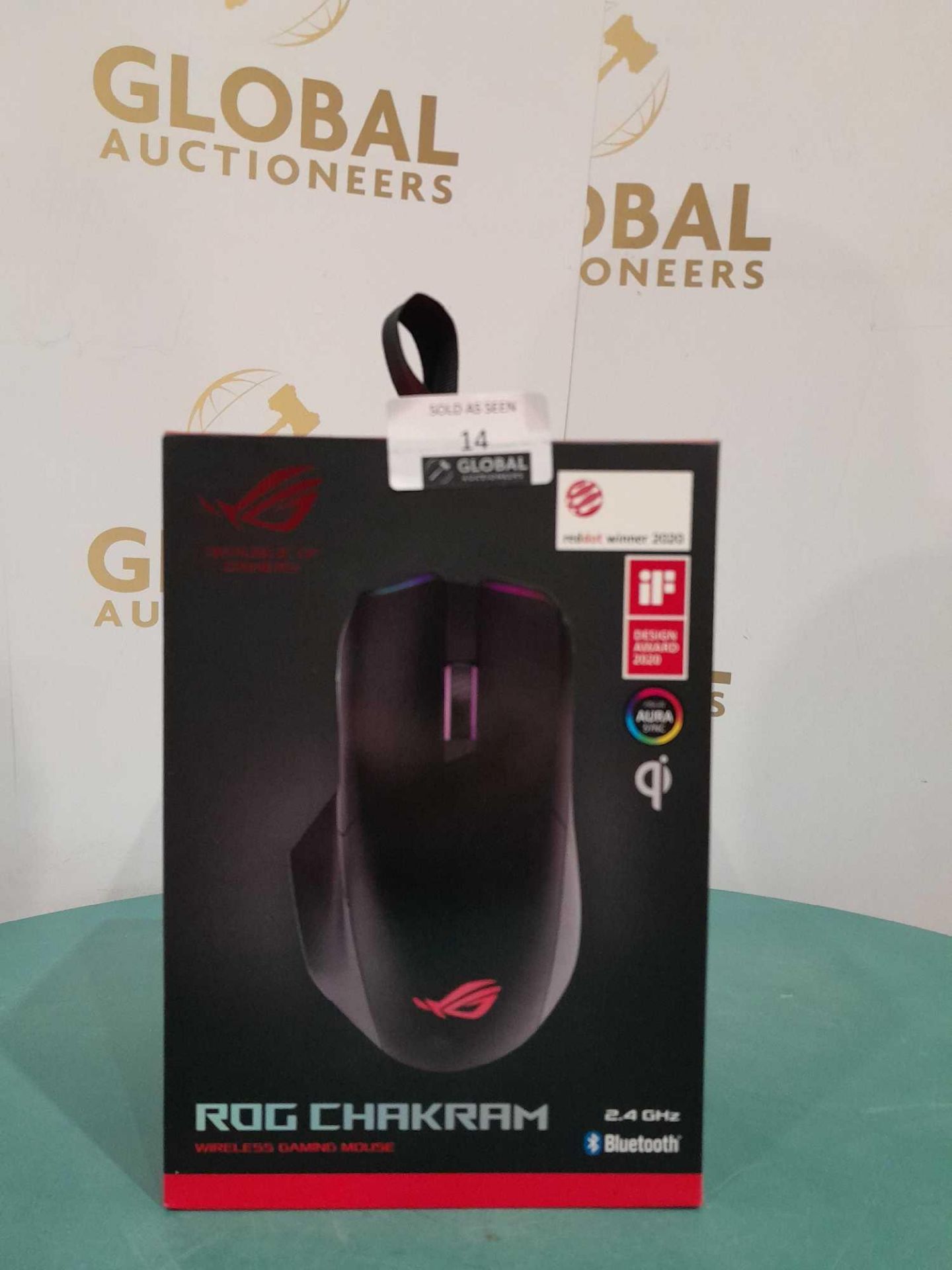 RRP £150 Boxed Republic Of Gamers Rog Chakram Wireless Gaming Mouse - Image 3 of 4