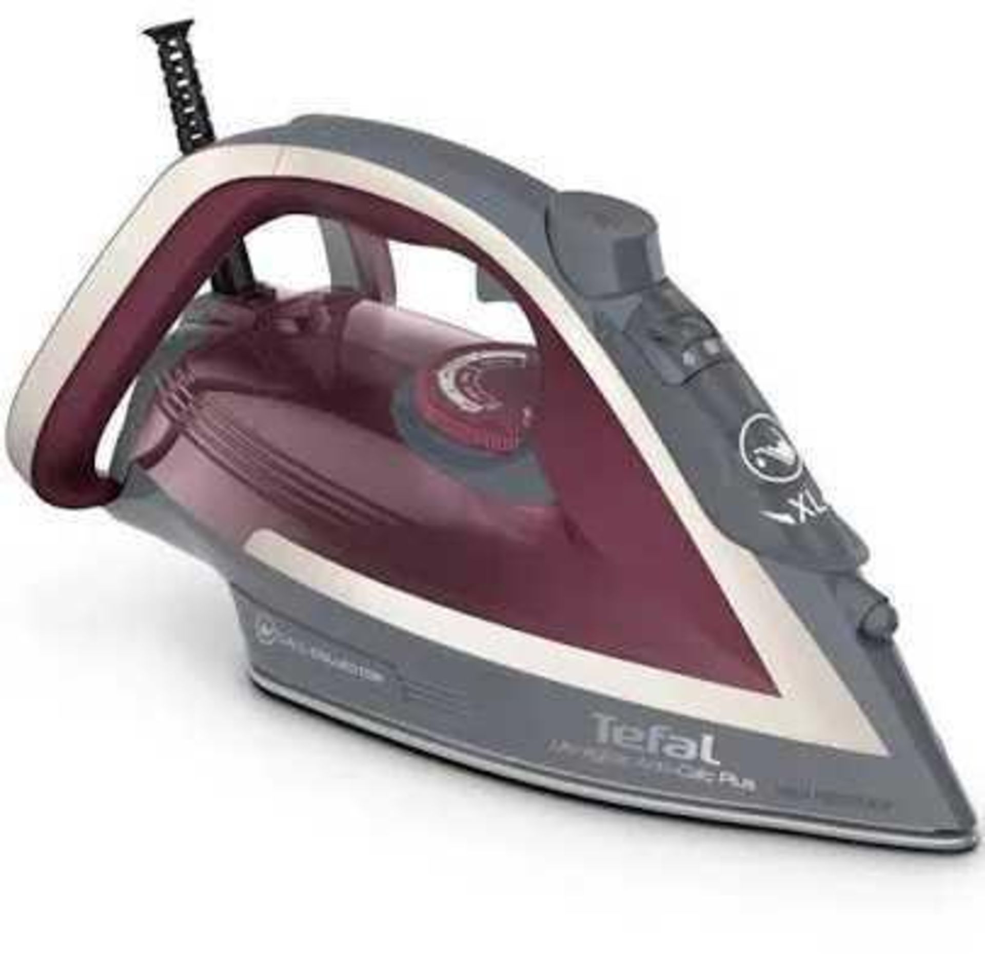 RRP £80 Boxed Tefal Uktraglide Anti-Calc Plus Steam Iron - Image 3 of 4