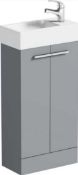 RRP £430 Boxed Marte 485Mm Freestanding Cloakroom Vanity Unit