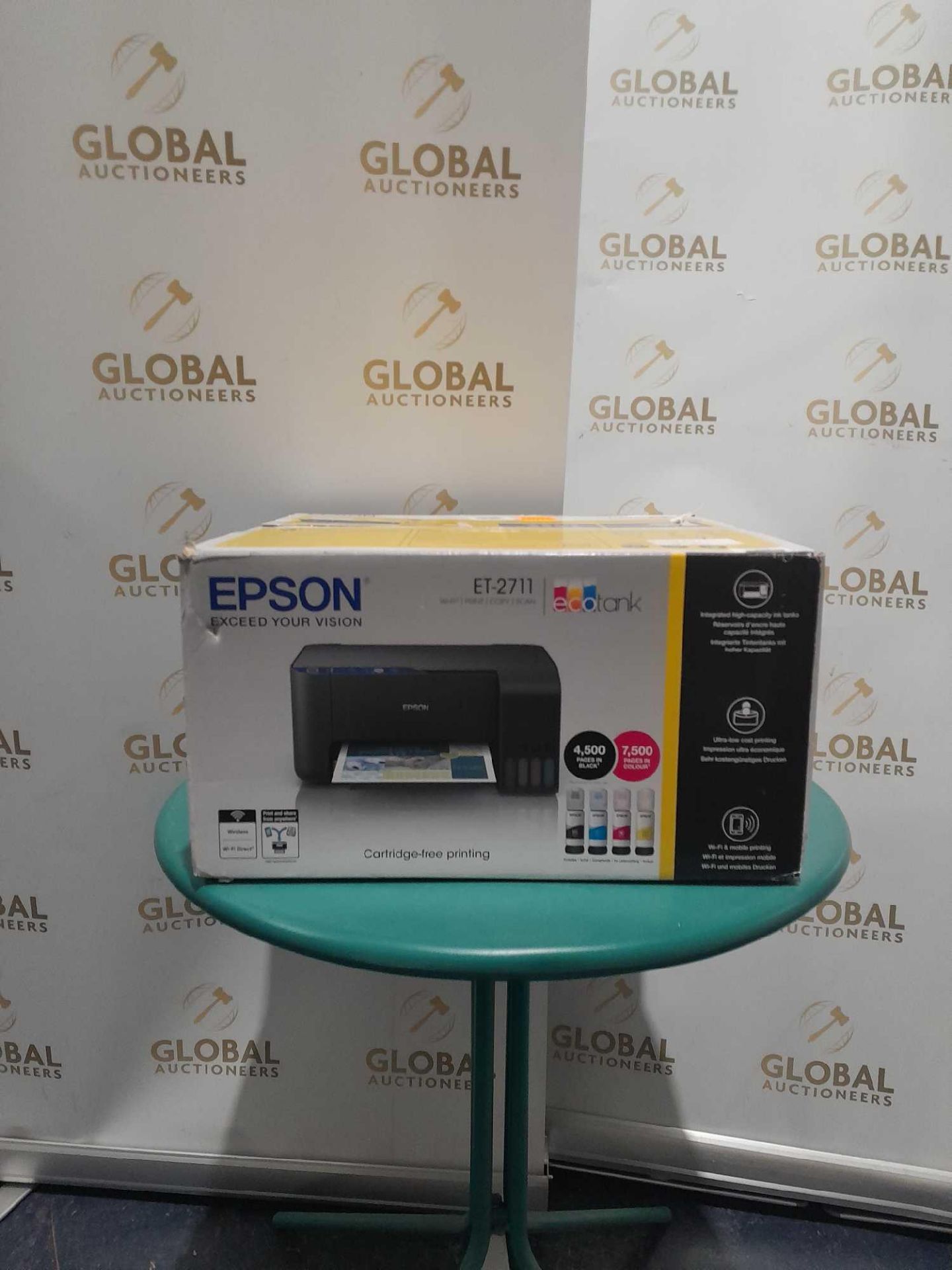 RRP £190 Boxed Epson Expression Ecotank Et-2711 Wifi Printer Scanner Copier - Image 3 of 4