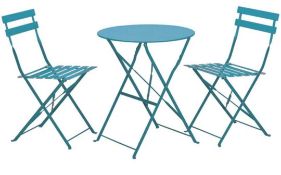 RRP £160 Boxed Royalcraft Padstow 2 Seater Folding Bistro Set