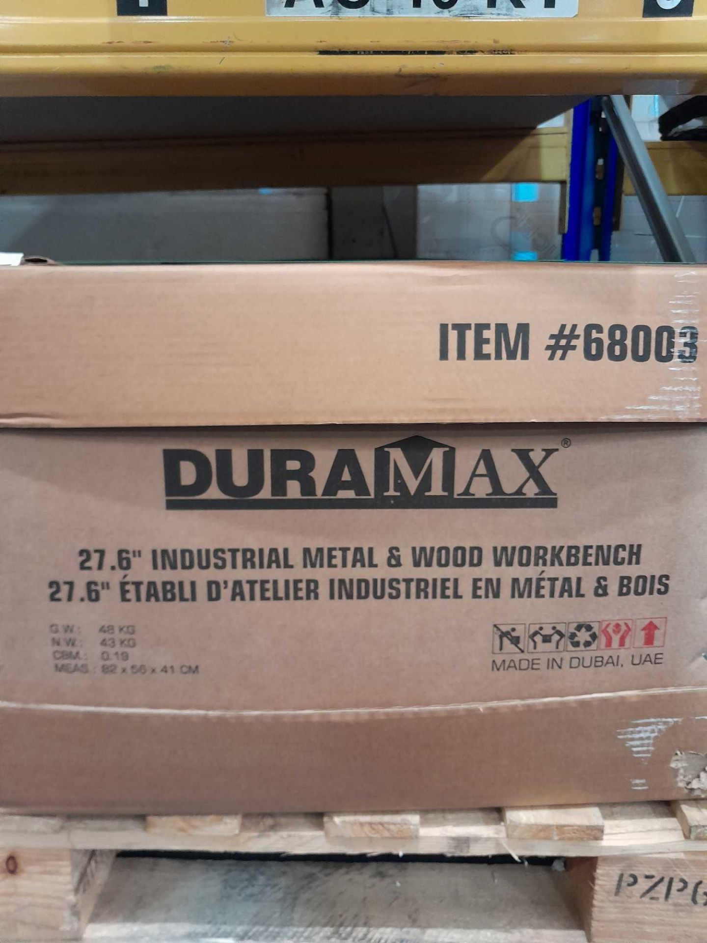 RRP £180 Boxed Brand New Duramax 27.6" Industrial Metal And Wood Workbench - Image 3 of 4