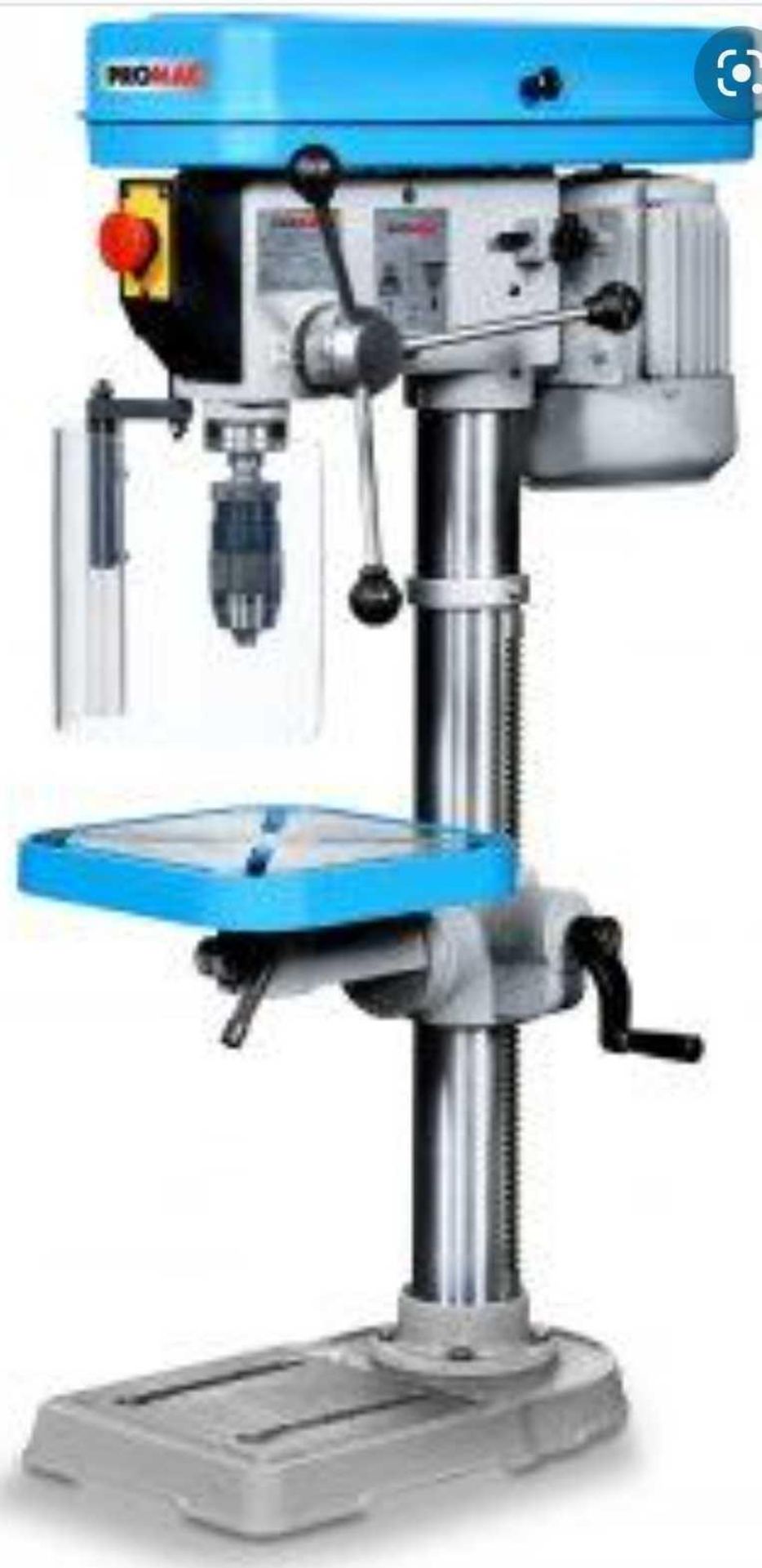 RRP £910 Boxed Promac 372E Drill Press On Stand, 230V, 0.55Kw, Mt2, 12 Speeds 290 Rpm-2300 Rpm, Keyl