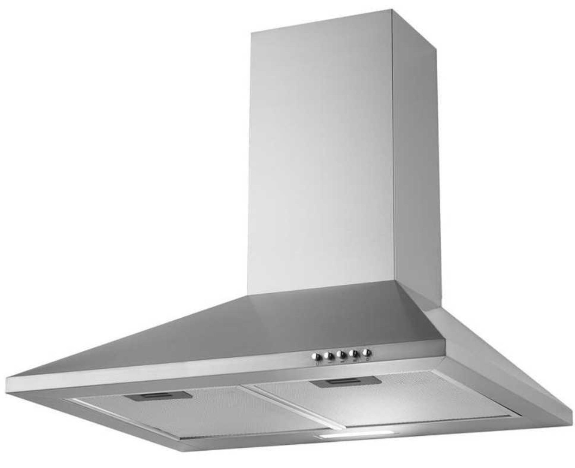 RRP £150 Ubdahh80W Unboxed White Gloss Cooker Hood - Image 2 of 4