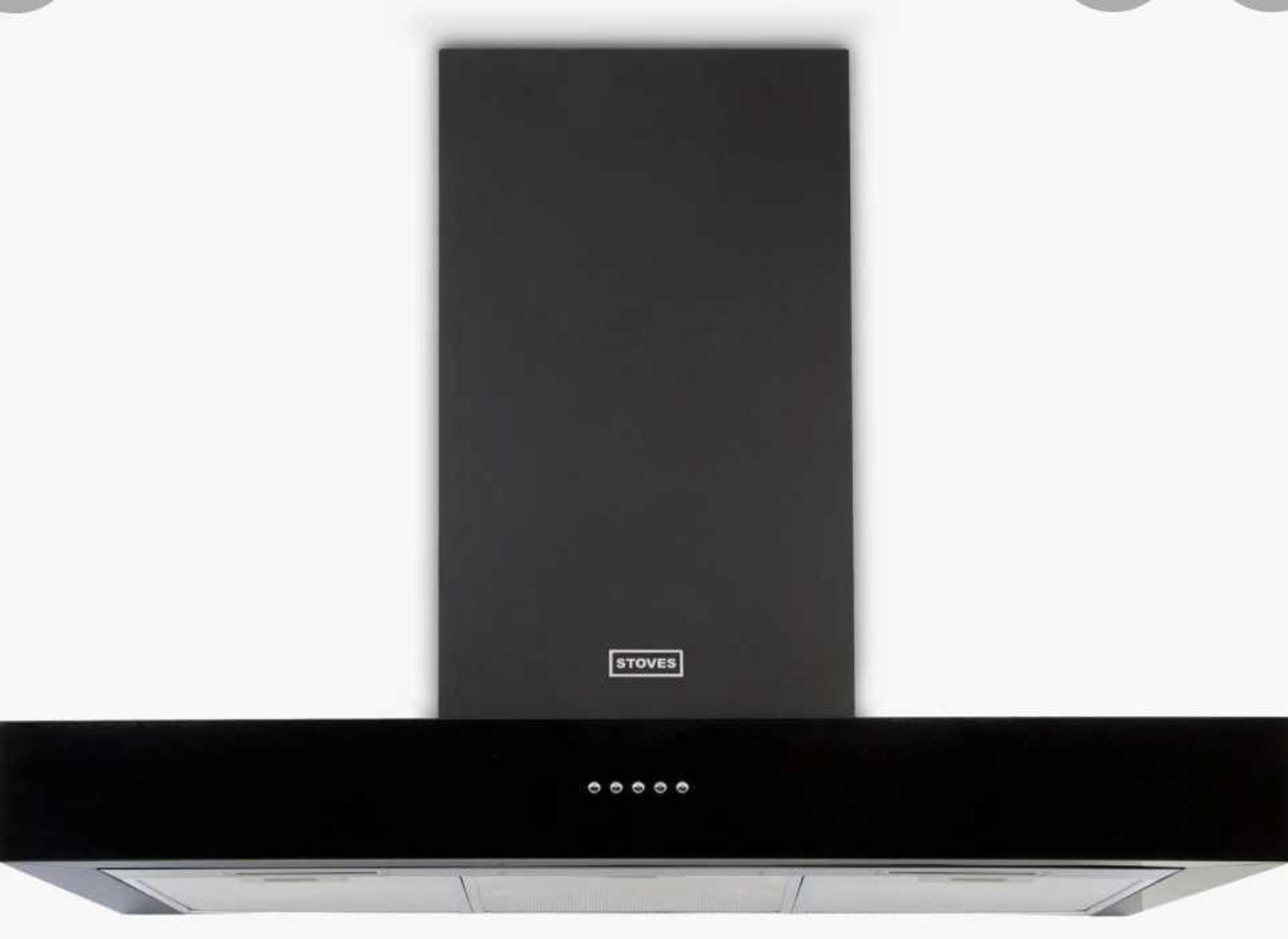 RRP £250 Boxed Black Gloss Stainless Steel Kitchen Extractor Cooker Hood