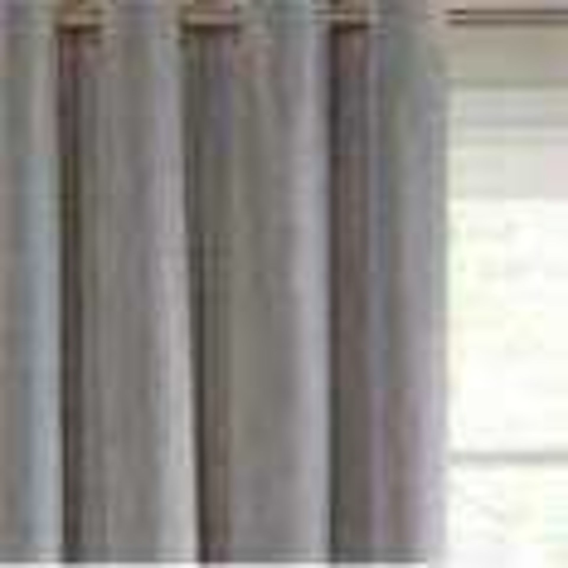 RRP £155 Bagged Pair Of John Lewis 228X137Cm Eyelet Velvet Silver Curtains