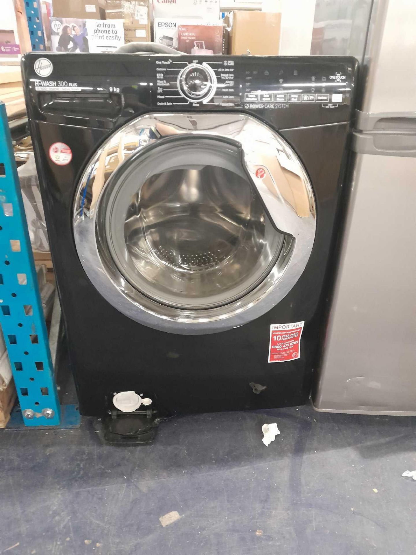 RRP £360 Hoover H-Wash 300 Plus 1600 Inverter Active Steam Washing Machine - Image 4 of 4