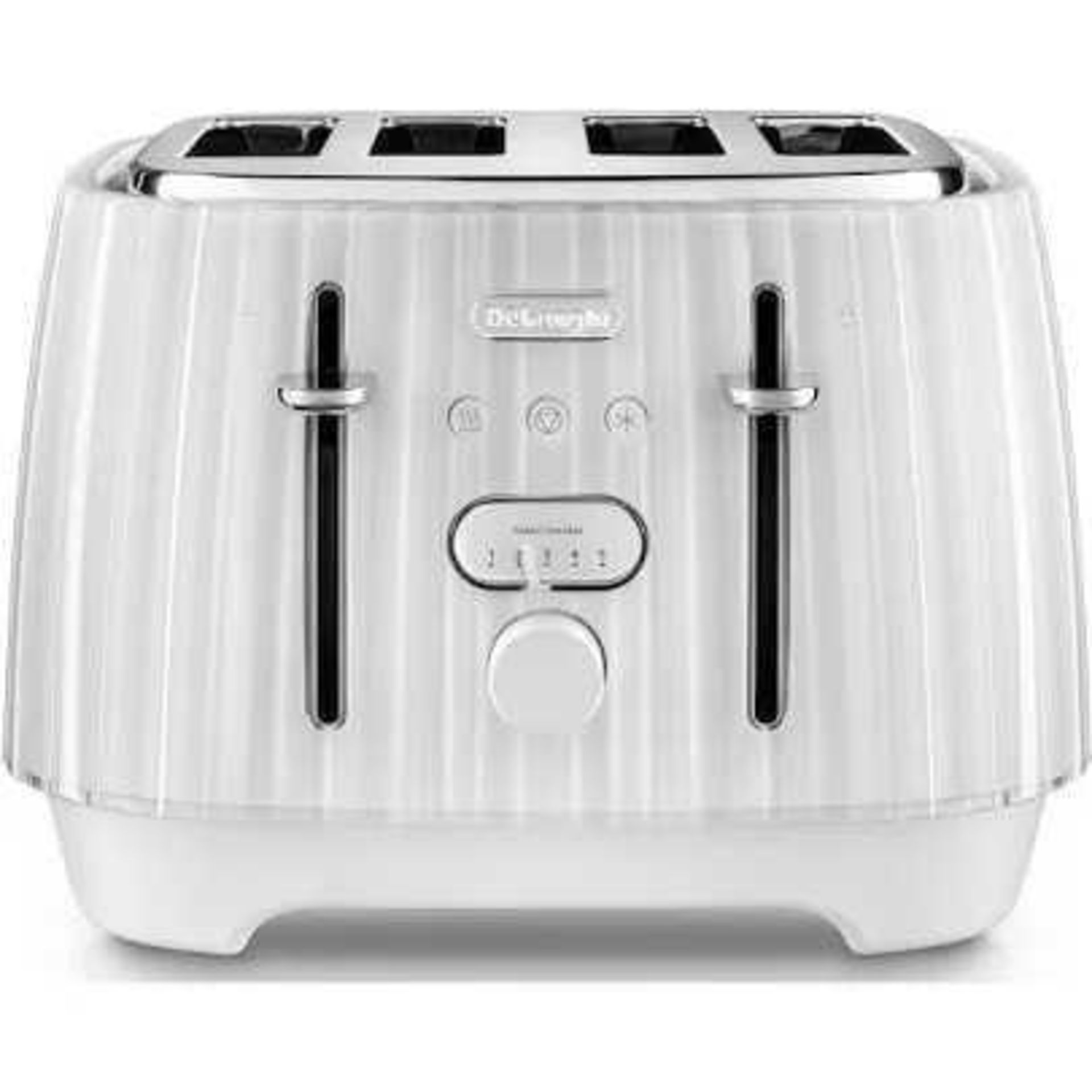 RRP £80 Boxed Delonghi Ballerina Cream Four Slice Toaster