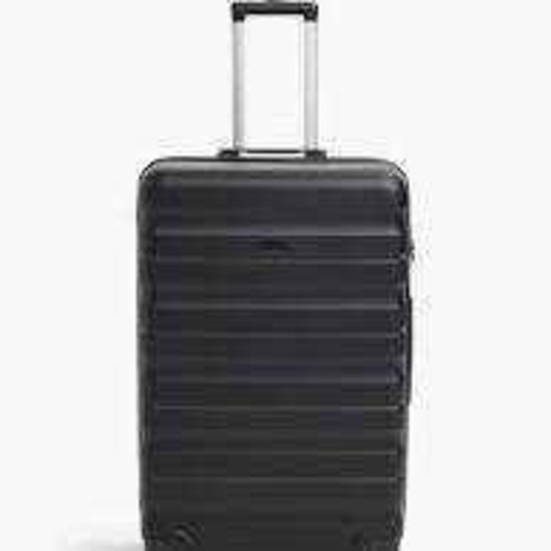 RRP £100 Unboxed John Lewis Black Hardshell Travel Suitcase - Image 2 of 4