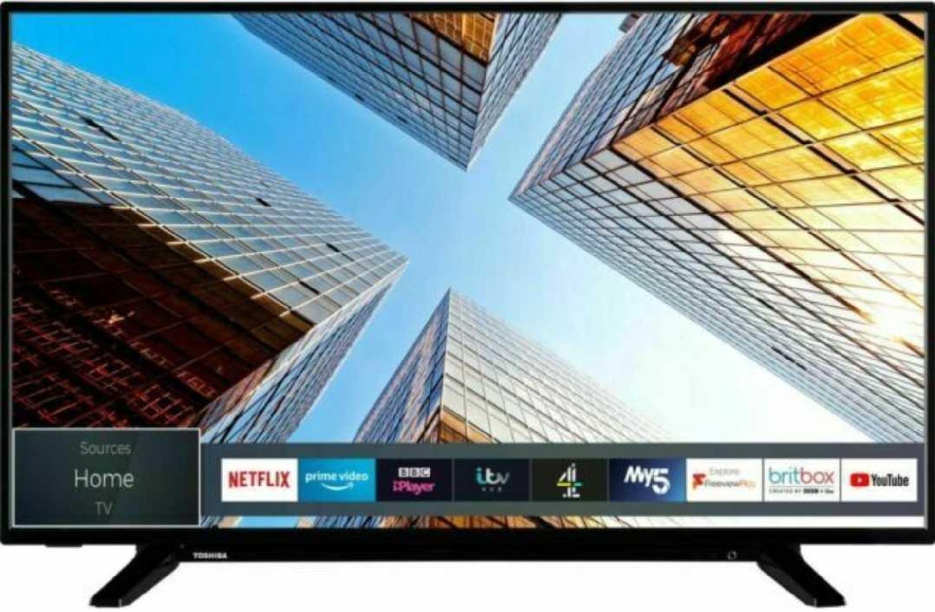 RRP £230 Boxed Toshiba 43Inch Led Backlight Smart Tv - Image 2 of 4