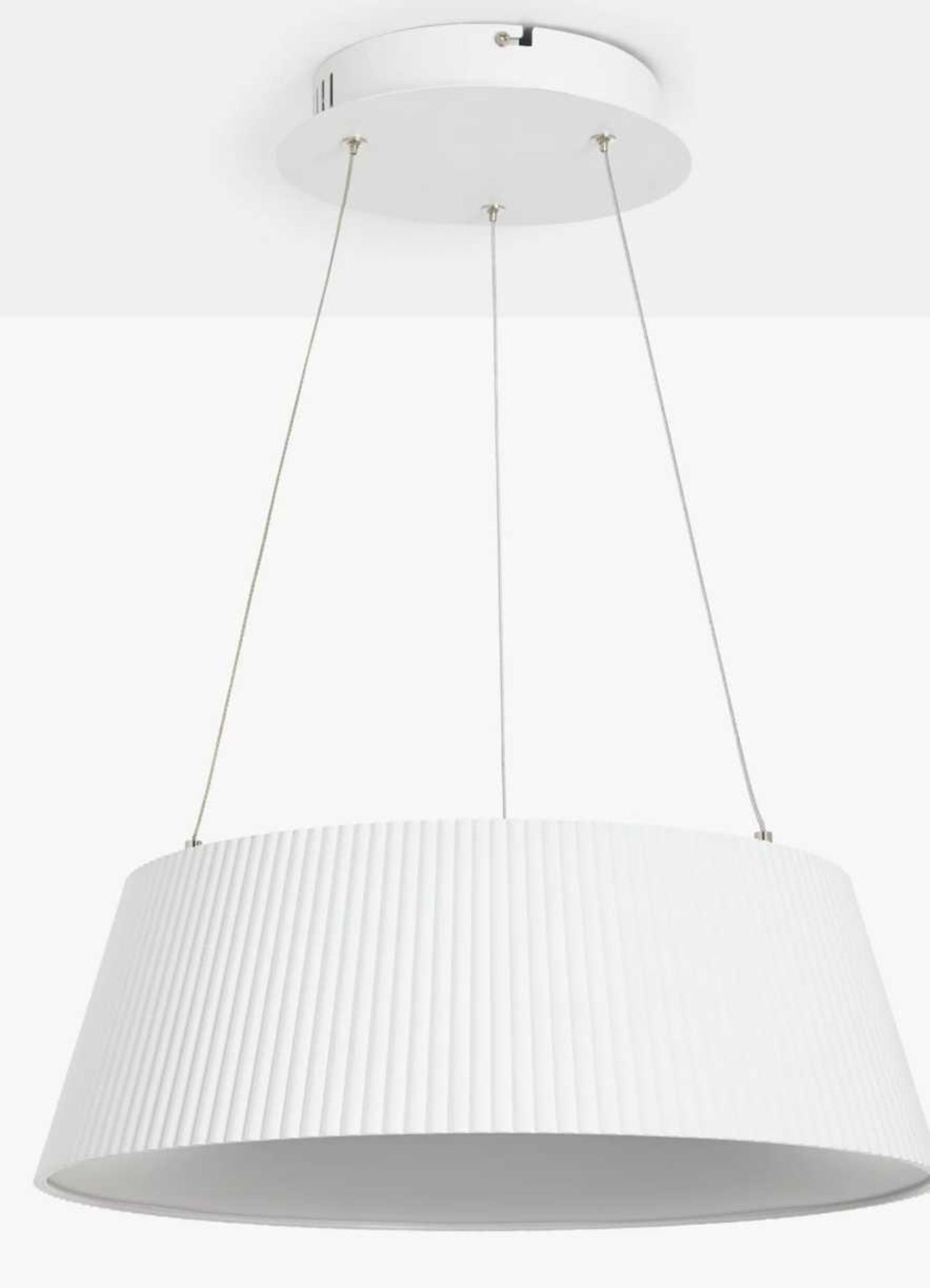 RRP £140 John Lewis Fluted Hoop Led Ceiling Pendant - Image 2 of 4