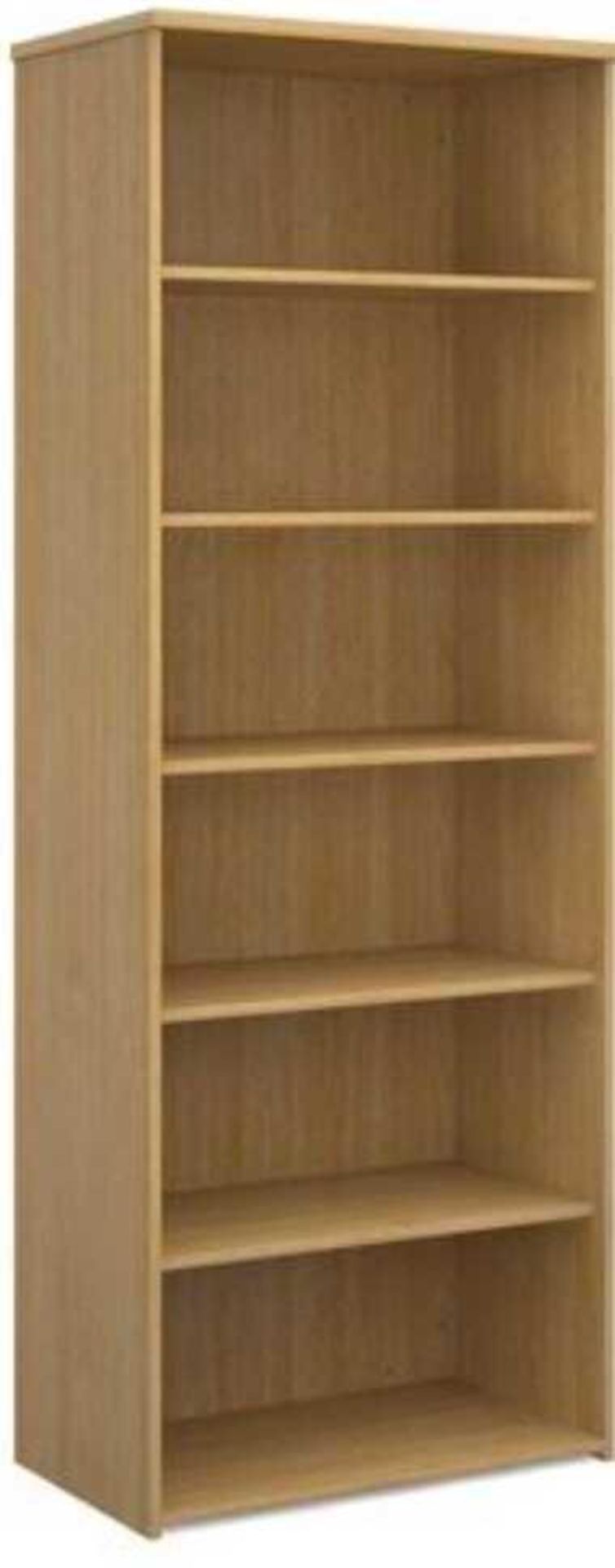 RRP £100 Boxed Cambridge Oak 5 Tier Bookcase - Image 2 of 4