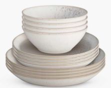 RRP £100 Lot To Contain 2 Boxed Assorted John Lewis Dinnerware Sets To Include A Craft 12 Piece Set