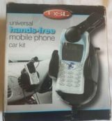 RRP £100 Lot To Contain 10 Boxed Universal Hands Free Mobile Phone Kits (P)