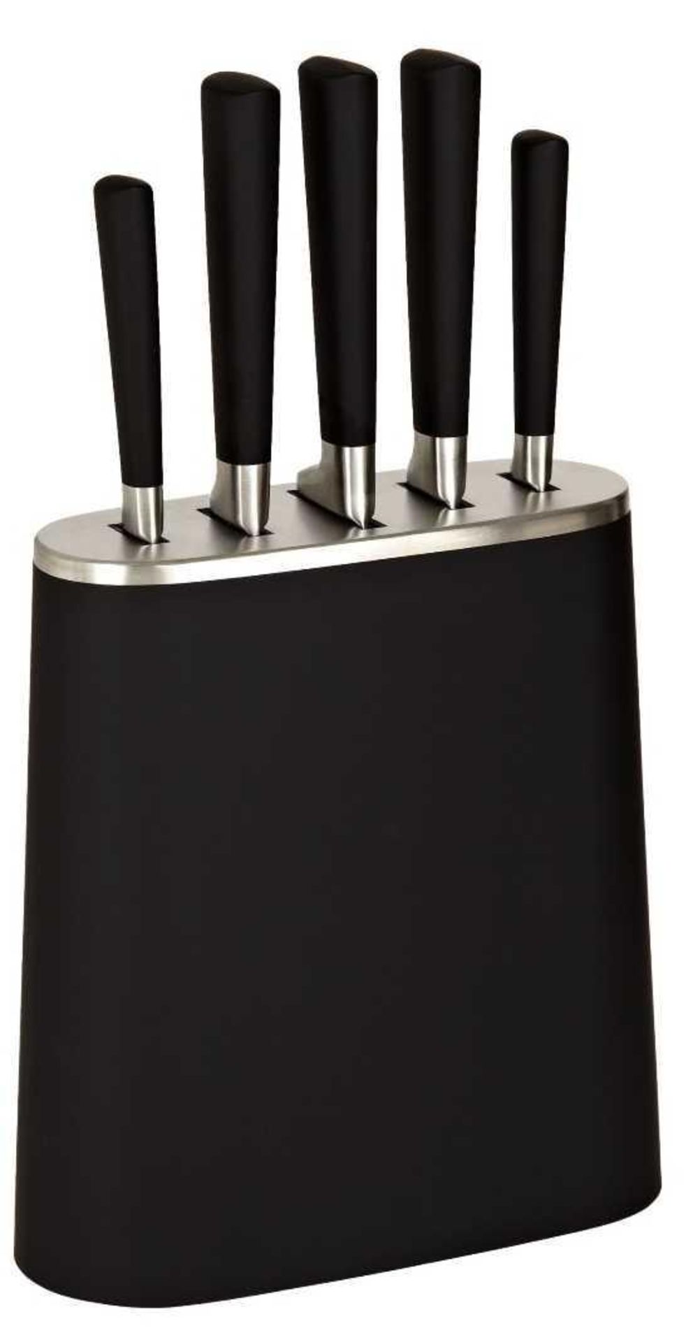 RRP £100 Lot To Contain X2 John Lewis 6 Piece Stainless Steel Knife Block Set