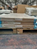 RRP £180 Boxed Furniture In Fashion Ambre Brushed Oak White Pearl 1 Door Desk