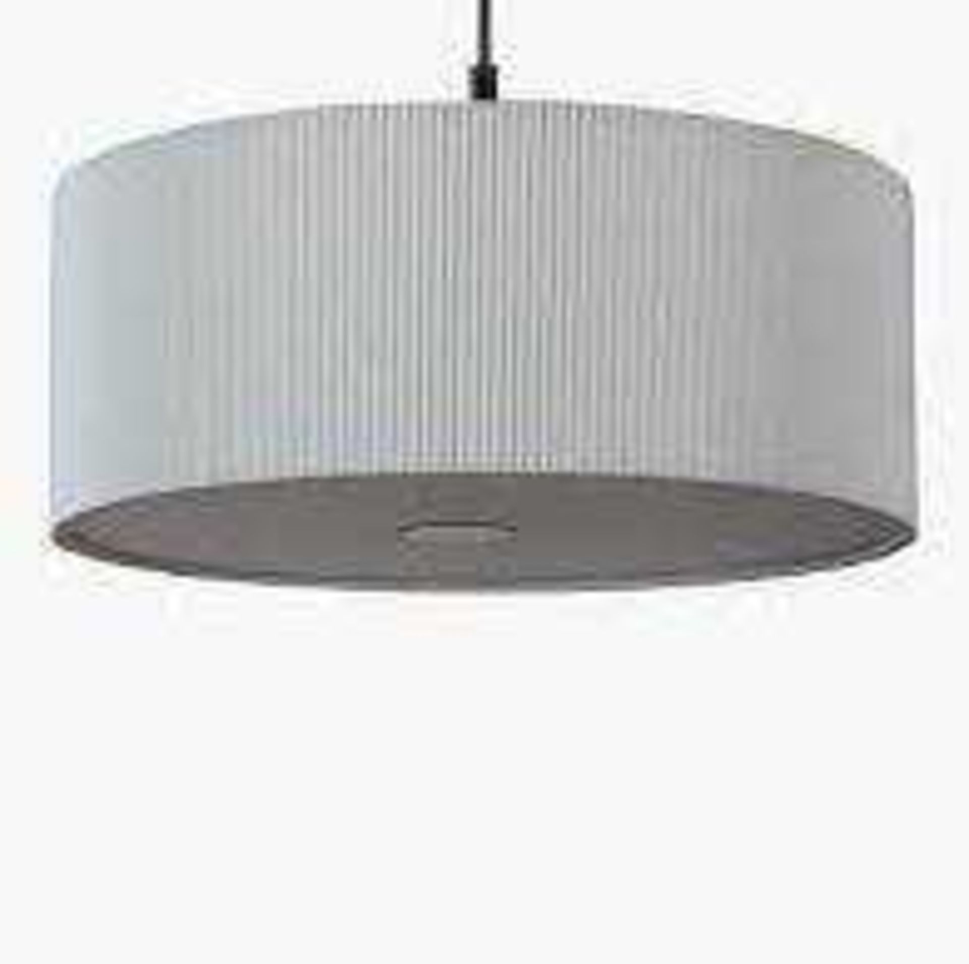 RRP £135 Boxed John Lewis Micropleat Diffuser 3 Light Pendant Shade - Image 2 of 4