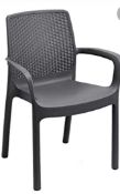 RRP £190 Boxed Dyani Stacking Pation Dining Armchair