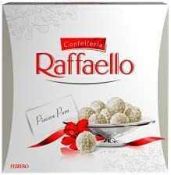 RRP £600 New And Sealed Pallet To Contain (60 Item) Ferrero Raffaello Coconut Almond Pralines, Larg