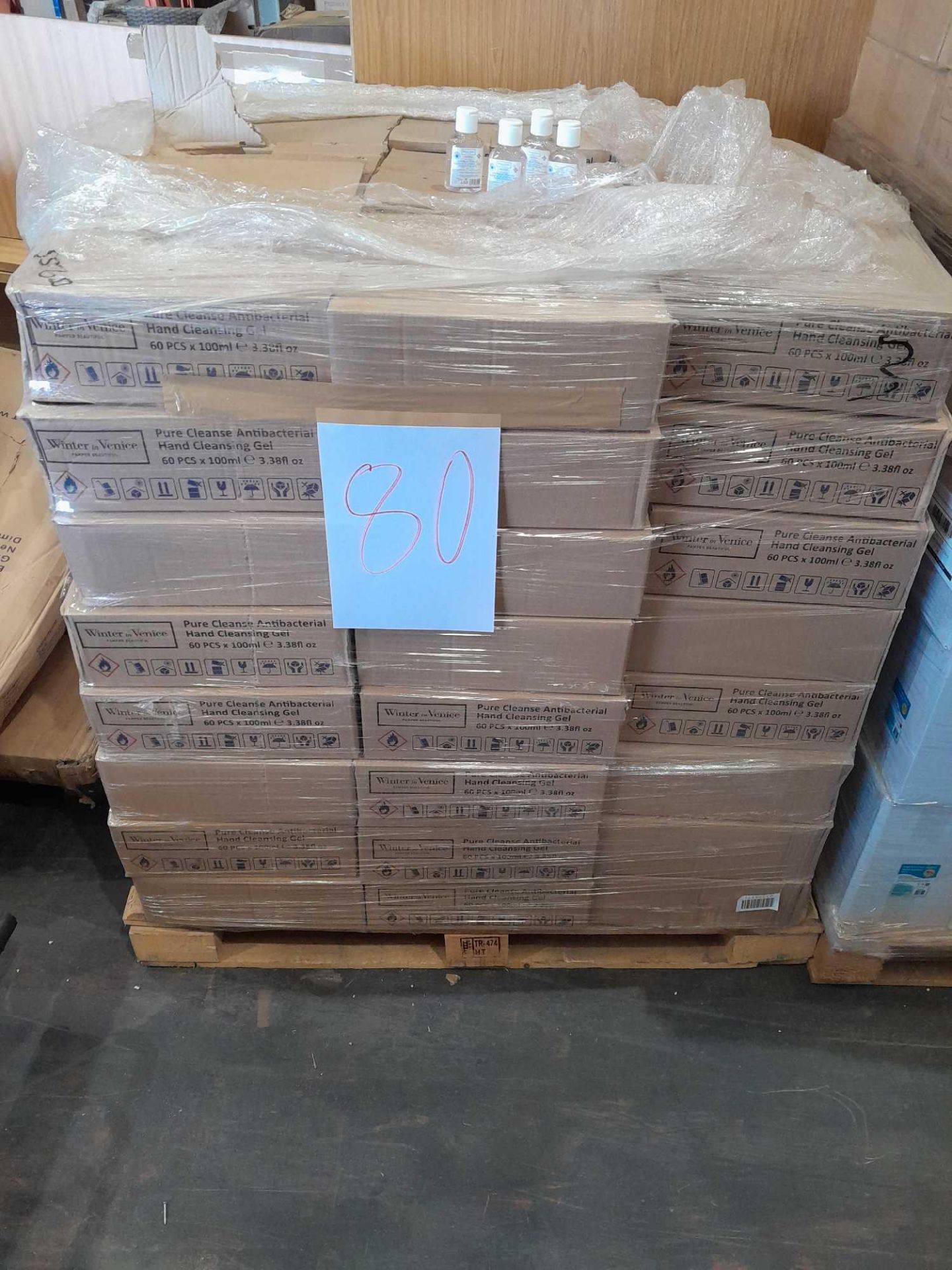 RRP £5,200 Pallet To Contain 72 Boxes Of Hand Sanitisers. (60 Bottles Per Box)(Pictures Are For Illu