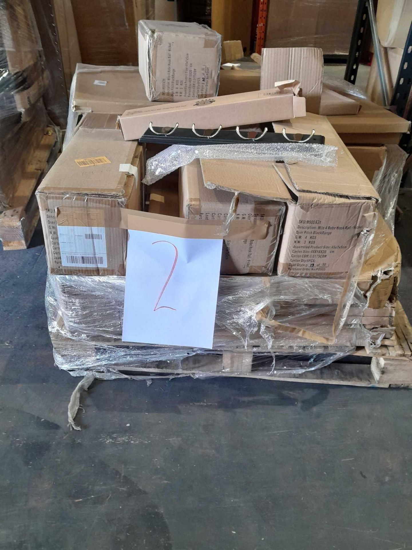 RRP Â£1,000 Pallet To Contain Assorted Items Such As Hooks, And More.