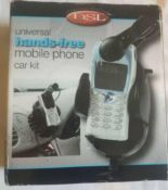 RRP £170 Lot To Contain 17 Boxed Universal Hands Free Mobile Phone Car Kits