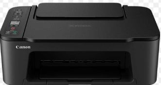 RRP £100 Lot To Contain 2 Boxed Canon Pixma Ts3450 Wireless Printer Scanner Copier