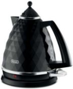 RRP £150 Lot To Contain X2 Items, John Lewis Pump Espresso Coffee Machine, Delonghi Black Kettle
