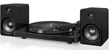 RRP £150 Boxed Victrola Modern Bluetooth Stereo Turntable