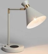 RRP £80 Boxed John Lewis Century Wireless Charging Table Lamp