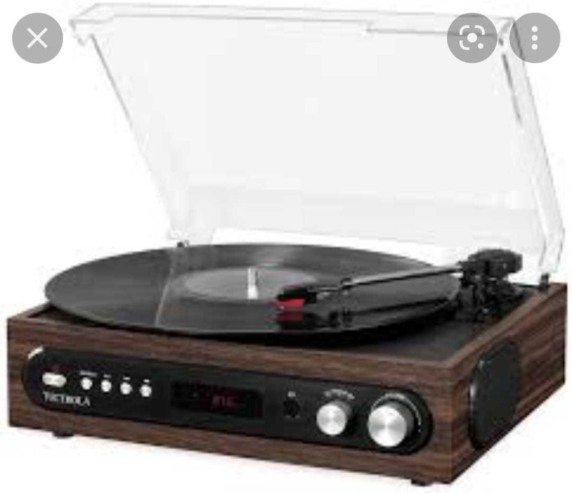RRP £80 Boxed Victrola 3In1 3 Speed Turntable