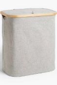 RRP £60 Lot To Contain 2 John Lewis Water Repellent Bamboo Laundry Baskets
