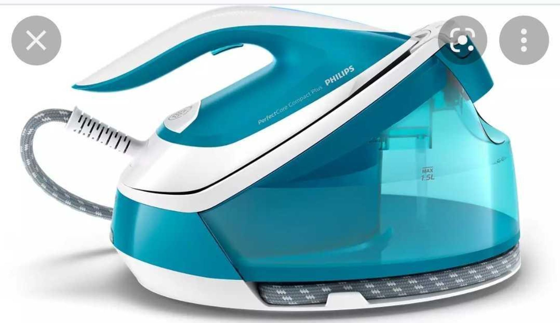 RRP £150 Boxed Philips Perfect Care Compact Plus Steam Generator Iron