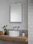 RRP £275 Boxed John Lewis Aerial Illuminated Single Mirror Bathroom Cabinet