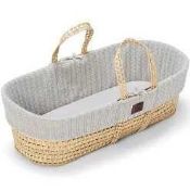 RRP £50 Boxed The Little Green Sheep Moses Basket