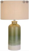 RRP £90Boxed Ombre Glazed Ceramic Table Lamp