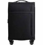 RRP £60 John Lewis Medium Black Travel Suitcase