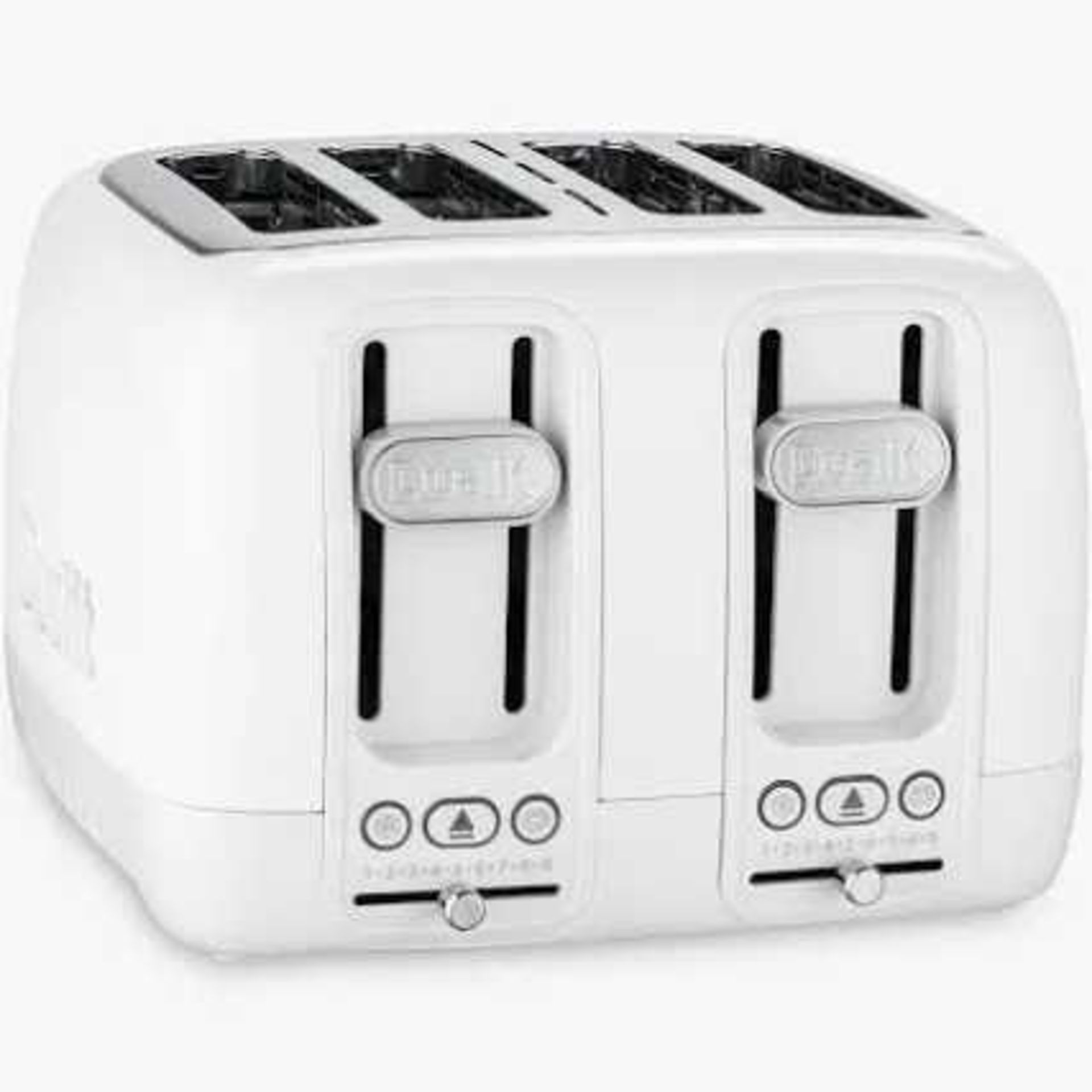 RRP £120 Unboxed Dualit White 4 Slice Toaster